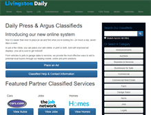 Tablet Screenshot of classifieds.livingstondaily.com